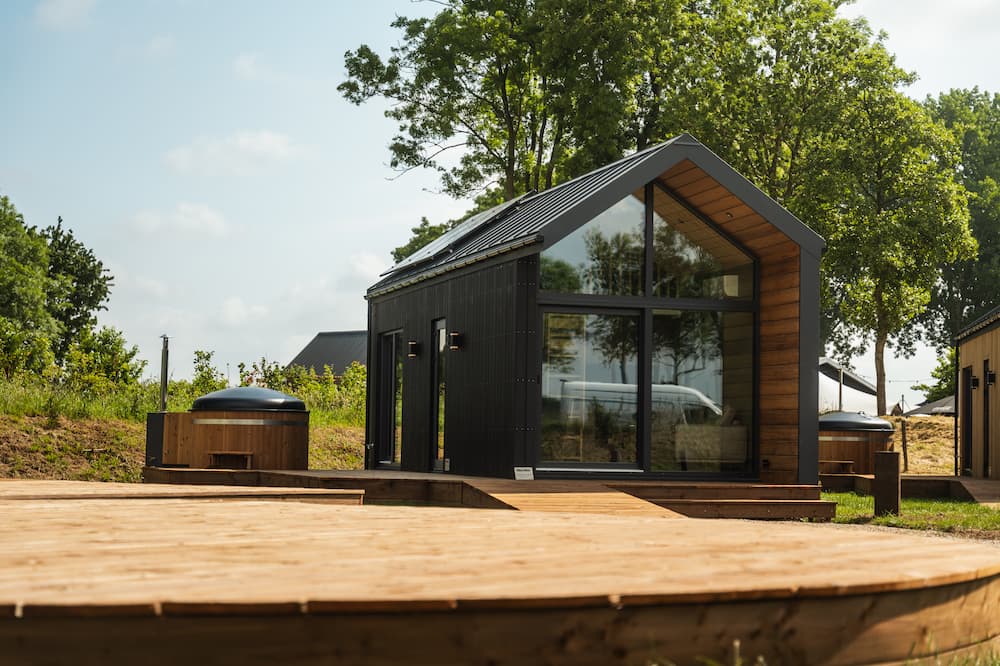 Luxe vakantiehuis met hottub en terras.